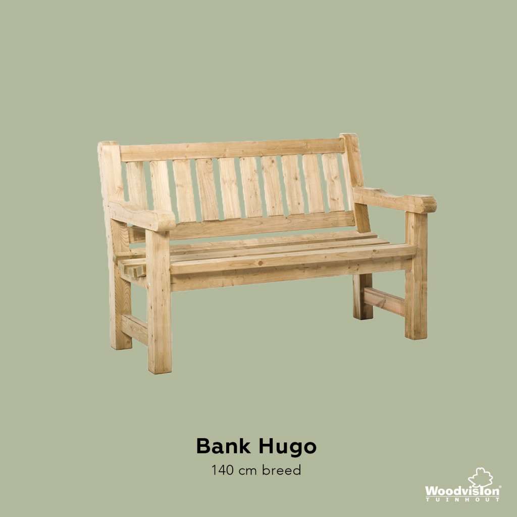 Beurs Zuiver traagheid Tuinbank Hugo 140cm | Van den Broek Bestratingen