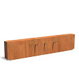 Corten Muur 3000x250x600 (VCM1.1.3 (incl waterval + pomp))