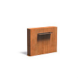 Corten Muur vrijstaand 1200x250x1000 (VCM2.5.600 (incl waterval 600 + pomp))