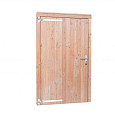 Douglas enkele deur inclusief kozijn extra breed en hoog rechtsdraaiend 110x214,5cm onbehan