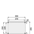 Douglasvision Kapschuur Comfort 400x250cm groen geïmpregneerd