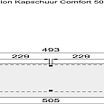 Douglasvision Kapschuur Comfort 500x250cm onbehandeld