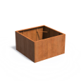 CARREZ zonder bodem 1400x1400x800mm Corten (CAW3.1)