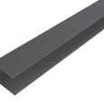 F-profiel | WEO® Essential Gardenwall Gevelbekleding | Aluminium | Dark Grey | 35x45mm | 360 cm