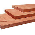 Douglas fijnbezaagde Plank 2,2x20,0x400cm onbehandeld.