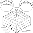 Bloembak Modulair Antraciet (RAL7016) fijnstructuur 120x30x42cm