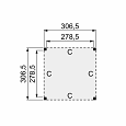 Douglasvision buitenverblijf Modern 306,5x306,5cm onbehandeld