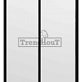 Steel Look raam 1630x2200mm zwart module B-01