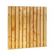 Grenen geschaafd plankenscherm 23-planks 15mm 180x180cm verticaal recht groen geïmpregneerd