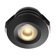 Cree LED veranda inbouwspot Pals zwart ab | warmwit | set van 12