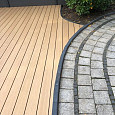 WPC 22,5x138mm FIberdeck Premium | ronde kamer | 2-zijdig | Cedar 300cm