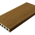 WPC 23x138mm FIberdeck Premium | ronde kamer | 2-zijdig | Teak 300cm