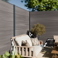 WPC Fence Board Boston Premium  XL 21x310mm L-178cm | Light Grey