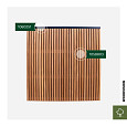 Lattenscherm Thermovision Ayous geschaafd recht horizontaal/verticaal 180x180cm