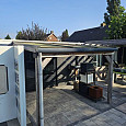 *SHOWMODEL Overkapping Douglas 300x310cm polycarbonaat dak - muuraanbouw | OP=OP