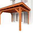 Aanbouwveranda Lucca 4350x3900x2600mm (bxdxh)