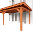 Aanbouwveranda Lucca 5400x3900x2600mm (bxdxh) links