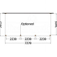 Aanbouwveranda Modena 7300x3650x2700mm (bxdxh) rechts