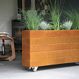 Plantenbak Modulair Corten 90x90x28cm