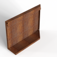 Component Module+ Uitwendig hoekpaneel-Links (B) 60x42cm Corten