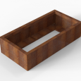Plantenbak Module+ 60x120x28cm Corten