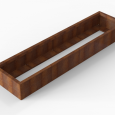 Plantenbak Module+ Corten 240x60x28cm