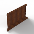 Component Module+ Inwendig hoekpaneel-Rechts (C) 90x56cm Corten