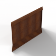 Component Module+ Parallel paneel-R (E) 90x56cm Corten