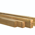Grenen geschaafde Regel 4,4x9,5x300cm groen geïmpregneerd
