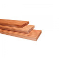Douglas geschaafd dekdeel 1 zijde grof 1 zijde fijn profiel 2,4x13,8x300cm onbehandeld