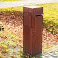 Brievenbus Corten - IVAR 350x350x1200 (IVC1.2)