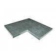 Afdekplaat-Vijverrand Chinees hardsteen 50/15x50x3cm hoekstuk