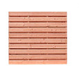 Douglas geschaafd plankenscherm 19-planks 16 mm, 194 x 180 x 4,8 cm, onbehandeld