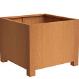 CARREZ met poten 800x800x600mm Corten (CAP6.1)