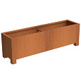CARREZ met poten 1200x400x800mm Corten (CAP24.2)