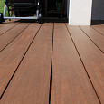 WPC 22,5x138mm FIberdeck Premium | ronde kamer | 2-zijdig | Ipé 300cm