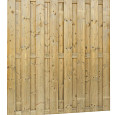 Jumboscherm geschaafd Vuren 18-planks 15mm 180x200cm recht verticaal