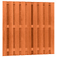 Hardhouten geschaafd plankenscherm 20-planks 14mm recht verticaal 180x180cm