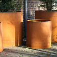 CIRCUM met poten Ø1200x800mm Corten (CTP4.1)