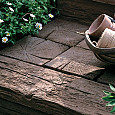 Timberstone tegel 22x22,5x5 coppice brown