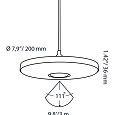 Hanglamp Disc Pendant Ø 200 mm Black