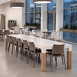 One To Sit Borra Dining Wooden Legs 2600x1000x760mm (TBW260)