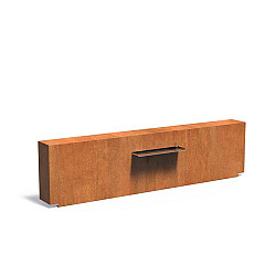 Corten Muur 2500x250x600 (VCM1.2.600 (incl waterval 600 + pomp))