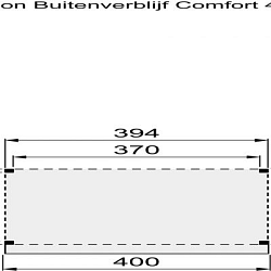 Douglasvision Buitenverblijf Comfort 400x270cm kleurloos geïmpregneerd