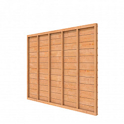 Douglas wandpakket t.b.v. enkelzijdige wand Comfort/DHZ 278,5x224 cm, onbehandeld.