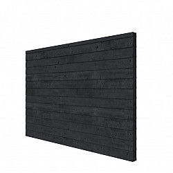 Douglas wandpakket t.b.v. dubbelzijdige wand DHZ 328,5x224 cm, zwart geïmpregneerd.