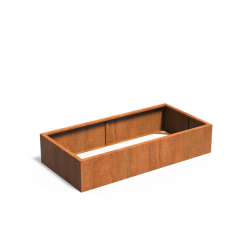 CARREZ zonder bodem 2000x1000x400mm Corten (CAW20.2)