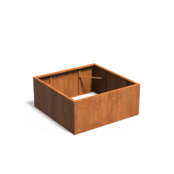 CARREZ zonder bodem 1400x1400x600mm Corten (CAW3.2)