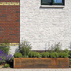 CARREZ met wielen 2000x500x500mm Corten (CAWL23)