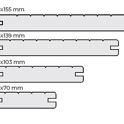 Gevelbekleding | Thermo Bamboe Melody | 18 x 70 mm | 186cm